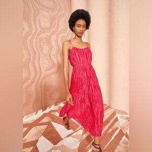 Ulla Johnson NWT Orla Orchid Pink Midi Dress 8